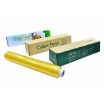 Antistatic Clear Plastic Wrap Food Grade PVC Compostable Cling Wrap With Cutter for sale