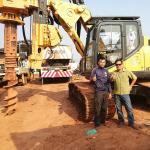 Hydraulic Borehole Pile Drilling Machine With Excavator KR125A Rotary Piling Rig