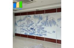 China Restaurant Sliding Sound Proof Partitions Leather Painting Finish Partition Wall supplier