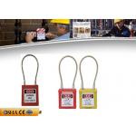 Safety Lockout Padlocks 2 Mm Stainless Steel Cable 38 Mm * 45 Mm * 20 Mm Size for sale
