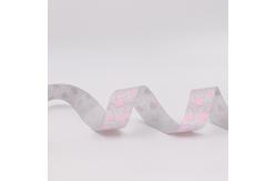 China Silk Screen Printing Double Faced Satin Ribbon 100% Polyester Material supplier