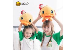 China Promotional plush duck toys 18cm 27cm height Non phthalate pvc Material supplier