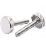 M3 M4 M5 M6 Flat Head Stainless Steel Thumb Screws SUS304 Flat Head Knurled Screw for sale