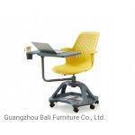 PP Plastic Training Room Tables And Chairs With Wheels And Writing Pad for sale