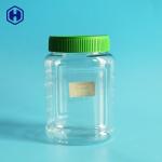 16OZ 480ML Leak Proof PET Jar With Green Screw Lid for sale