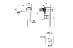 China Zinc Alloy Garage Door Handle Lock L Swing Handle Latch With Cam supplier