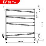 Industrial Lean Pipe Racking System Shelf