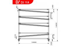China Industrial Lean Pipe Racking System Shelf supplier