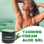 China Skin Care Moisturizing Aloe Gel Tanning Cream Fake Tan Bronzer Color Fade Protection for sale