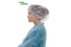 China Single Elastic Disposable Non Woven Surgical Bouffant Cap supplier