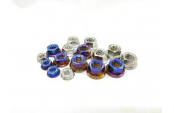 China Titanium gr7 nut Titanium palladium alloy nut for bike and motorcycle supplier