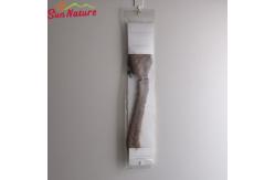China 11 X 52cm Packaging Boxes For Hair Extensions Hanger Button Plastic Bags supplier
