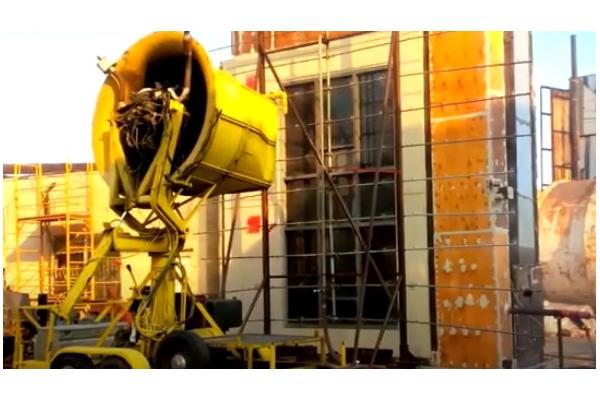 AAMA 501.1 Construction Materials Testing Equipment Curtain Wall Dynamic Water Penetration Test