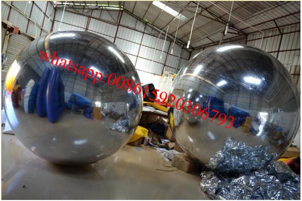 Customized Inflatable Disco Mirror Ball Advertising with fireproof