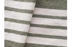 China Elastic Cotton Pique Fabric Clear Line 175g Striped Abrasion Resistant Texture supplier