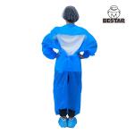 AAMI PB70 CPE Disposable Isolation Gown With Elastic Cuffs For Medical for sale