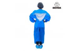 China AAMI PB70 CPE Disposable Isolation Gown With Elastic Cuffs For Medical supplier