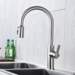Brushed Nickel Touch Sensor Kitchen Faucet Pull Down Mixer HOMEKA for sale