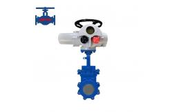 China Industrial Electric Wafer Gate Valve with Manual Actuation and Screw Connection supplier