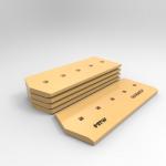 9W6657 Boron Steel Bulldozer Cutting Edges 45mm Heavier End 5 Holes for sale