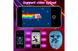 China Face Transforming Led Digital Mask Programmable Gif Picture Videos supplier
