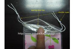 China LDPE Clear Plastic Bags With Drawstring For Cotton Swab / Q - tips supplier
