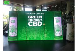 China 1500 Nits Led Poster Panel Display Ultra Thin Light Weight Advertising Screen Stands supplier