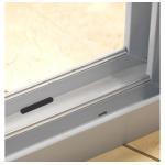 80mm UPVC Double Glass Sliding Window With Screen Net And Crescent Lock