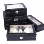 Composite Material PU Leather Jewelry Box 33X22X9CM For Watch Storage for sale