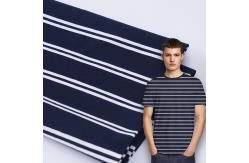 China Heathy And Soft Fashionable Easy To Care Striped Knit Fabric For Tracksuit supplier