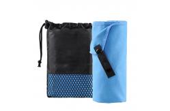 China Plain Dyed Microfiber Custom Gym Sports Towel Quick Dry Absorbent supplier