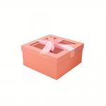 1000gsm Paperboard Cardboard Box With Window Lid Ribbon for sale
