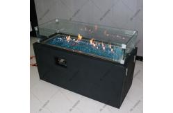 China Rectangle Garden Gas Fire Pits Table Gas Outdoor Propane Firepit supplier