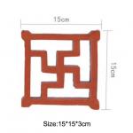 Outdoor Terracotta Clay Hollow Bricks Handmade Ventilation Terracotta Screen Wall Blocks for sale