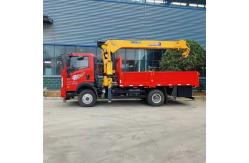 China Sinotruk 4x2 7 Tons Hydraulic Crane Lifting Truck 8 Speed Transmission supplier