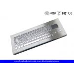 IP65 Rugged Mini Industrial Desktop Keyboard Metal With Touchpad