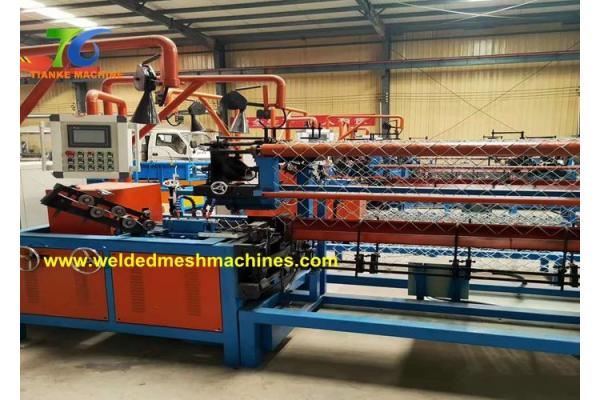 3.8KW Fencing Net Making Machine 1.2mm Chain Link Fence Equipment