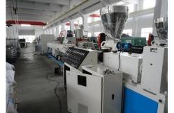 China Fully Automatic Plastic Pipe Extrusion Line pvc water Pipe Double Screw Extruder Machine supplier