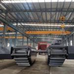 Customized Floating Amphibious Pontoon For Excavator Cat 320 SY215 PC200 Chassis