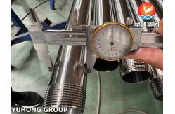 China ASTM A270 TP304 Sanitary Stainless Steel Tube With External Thread End supplier