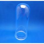 High Temperature Resistance Clear Quartz Tube Custom Sealed With Flange Large Diameter