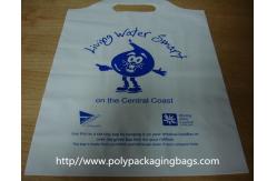 China Biodegradable White Plastic Die Cut Handle Bags for Medical Purpose supplier