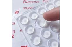 China Non Slip Shockproof Silicone Feet With 3M Adhesive Backing supplier