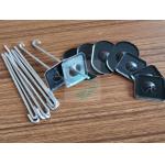 Square Self Locking Washer Solar Panel Bird Mesh Clips Matching J Nails