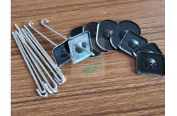 China Square Self Locking Washer Solar Panel Bird Mesh Clips Matching J Nails supplier