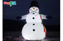 China LED Lights Christmas Inflatable Snowman For Yard Decoration supplier