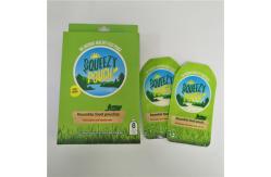 China BPA Free Reusable Squeeze Packaging Double Zipper Liquid Bag With Paper Box supplier