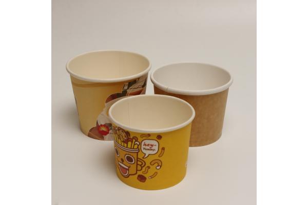 Compostable Soup Paper Cup With Lid