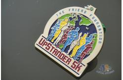 China Matt Silver Plating Custom Sports Medals / Upstander 5K Medal supplier