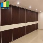 Aluminum Profile Collapsible Folding Manual Movable Sliding Partition Walls For Hotel for sale